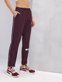 HRX by Hrithik Roshan Women Toggle Hem Contrast Piping Training Track Pants