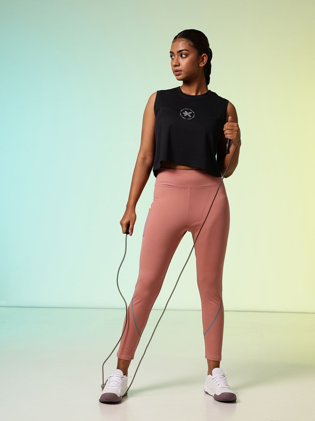 HRX by Hrithik Roshan Brand Logo Printed Cut-Out Back Rapid-Dry Running T-shirt