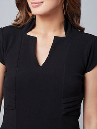 Athena Women Black Solid Sheath Dress