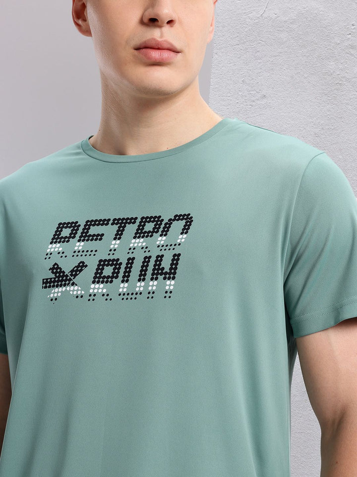 HRX by Hrithik Roshan Typography Printed Detail Regular Fit Rapid-Dry Running T-shirt