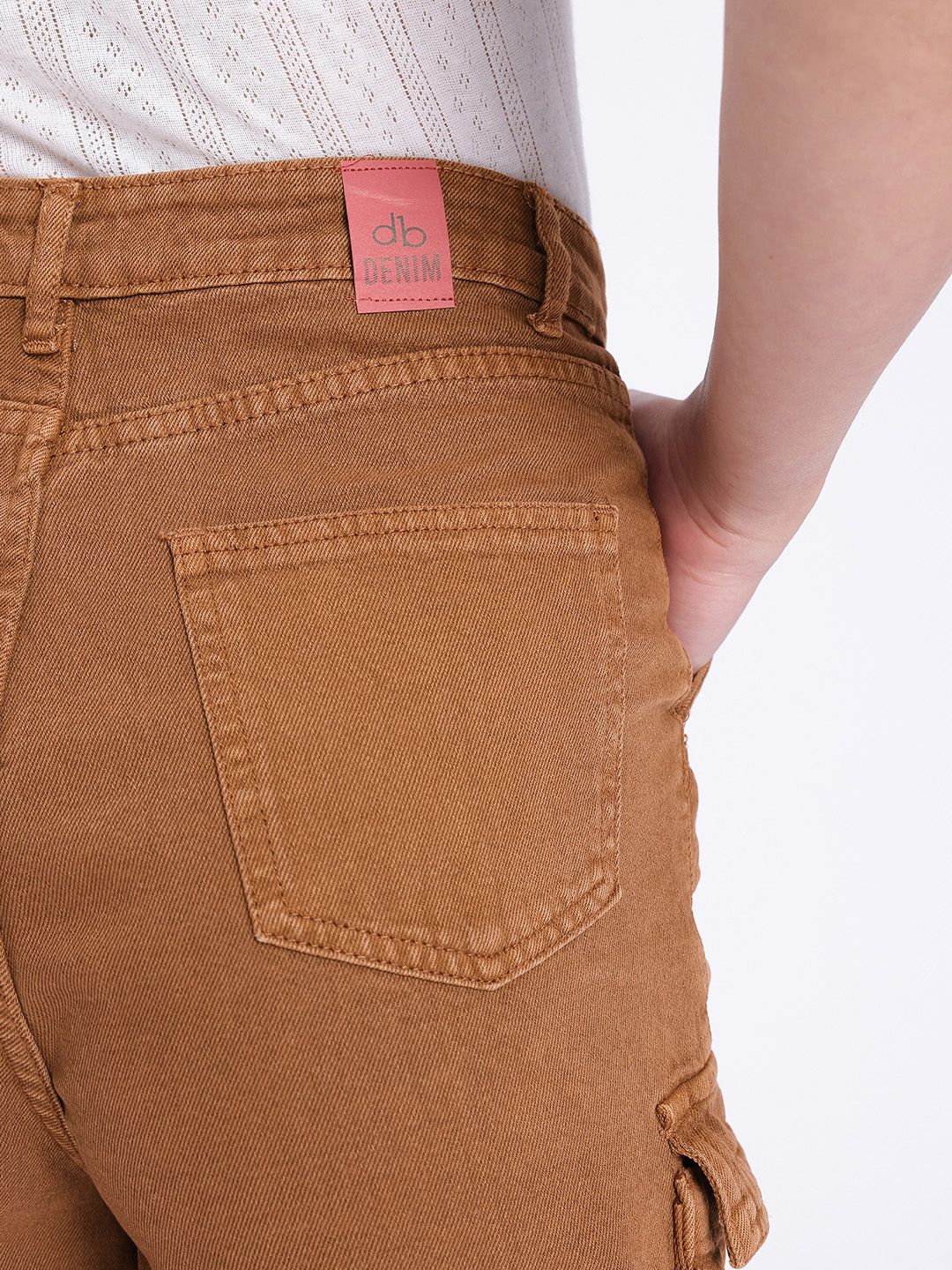 DressBerry Women Cool Edge Denim Cargo Shorts