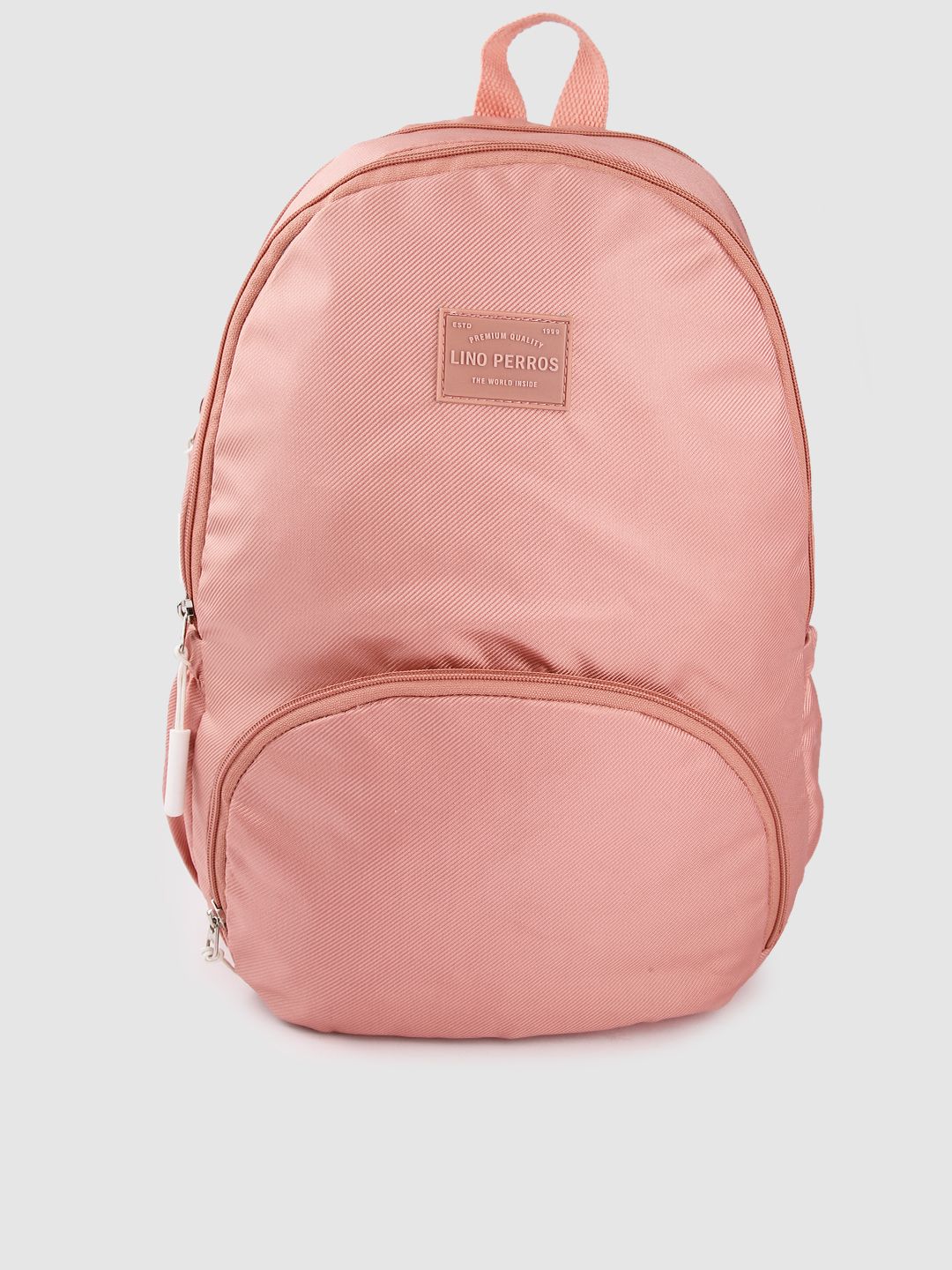 Lino Perros Women Striped Medium-Sized Backpack with Laptop Compartment 21L