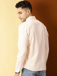 Thomas Scott Men Orange Smart Slim Fit Opaque Casual Shirt