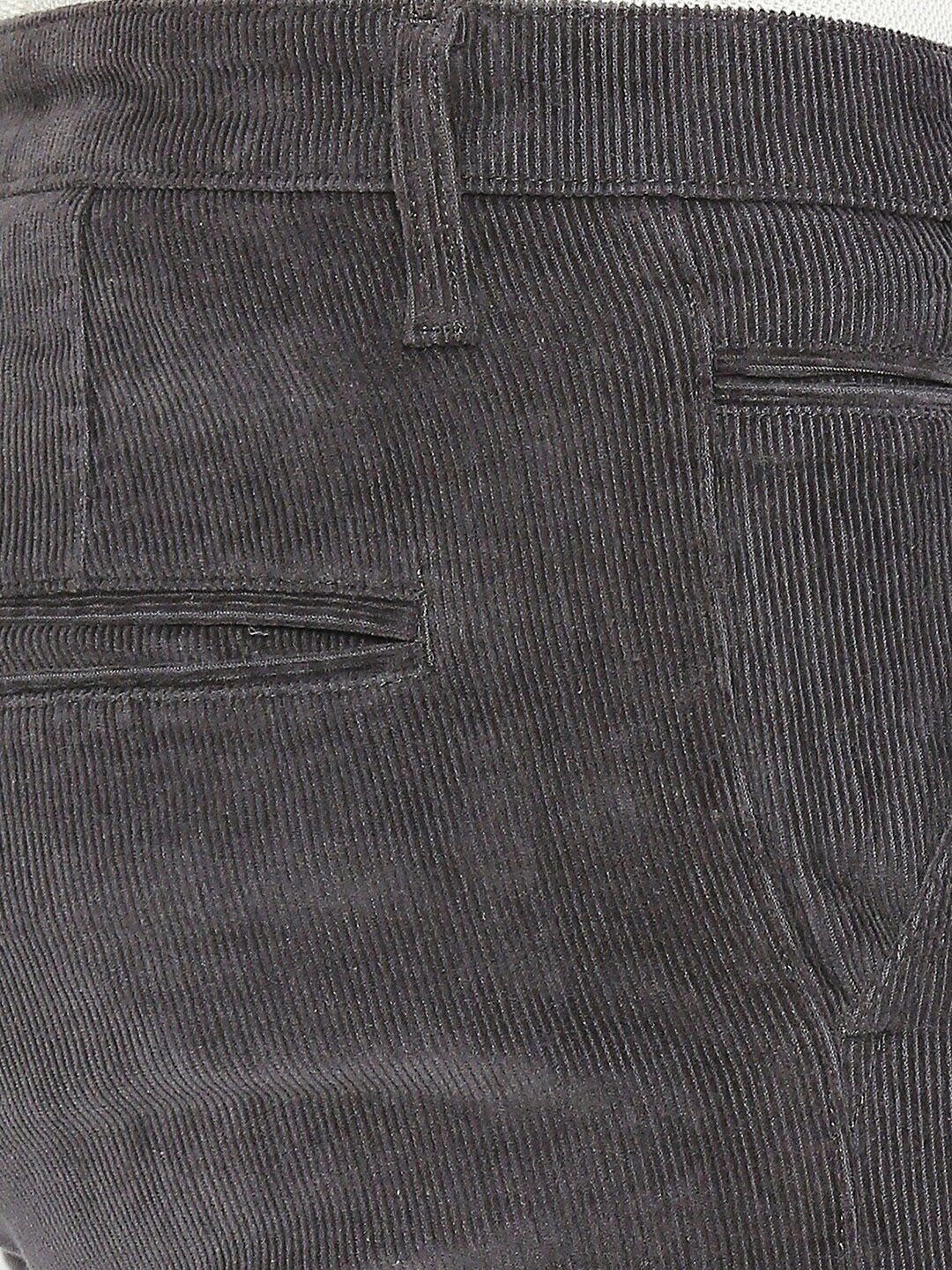 SPYKAR Men Self Design Slim Fit Cotton Trousers