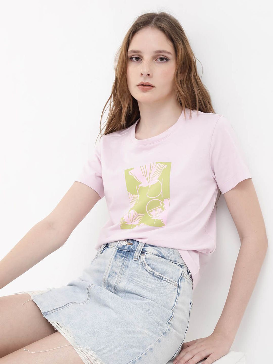 RAREISM Graphic Printed Cotton T-shirt