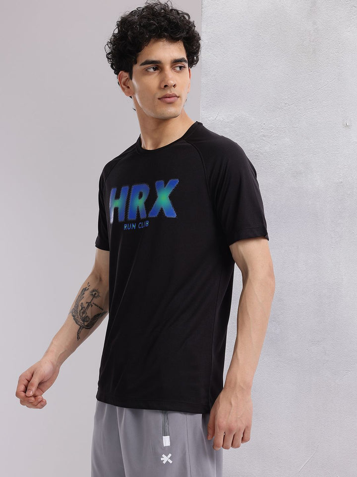 HRX by Hrithik Roshan Typography Print Rapid-Dry Running T-shirt