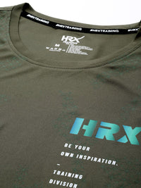 HRX by Hrithik Roshan Men Typography Printed Rapid-Dry Training T-shirt