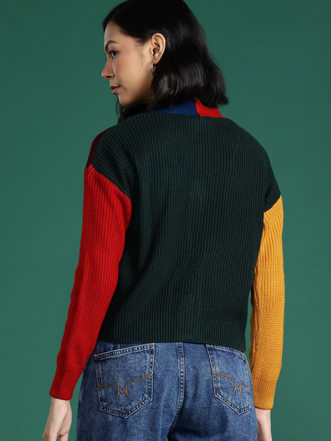 DressBerry Colourblocked Cardigan