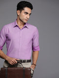 Raymond Pure Cotton Self Design Slim Fit Textured Formal Shirt