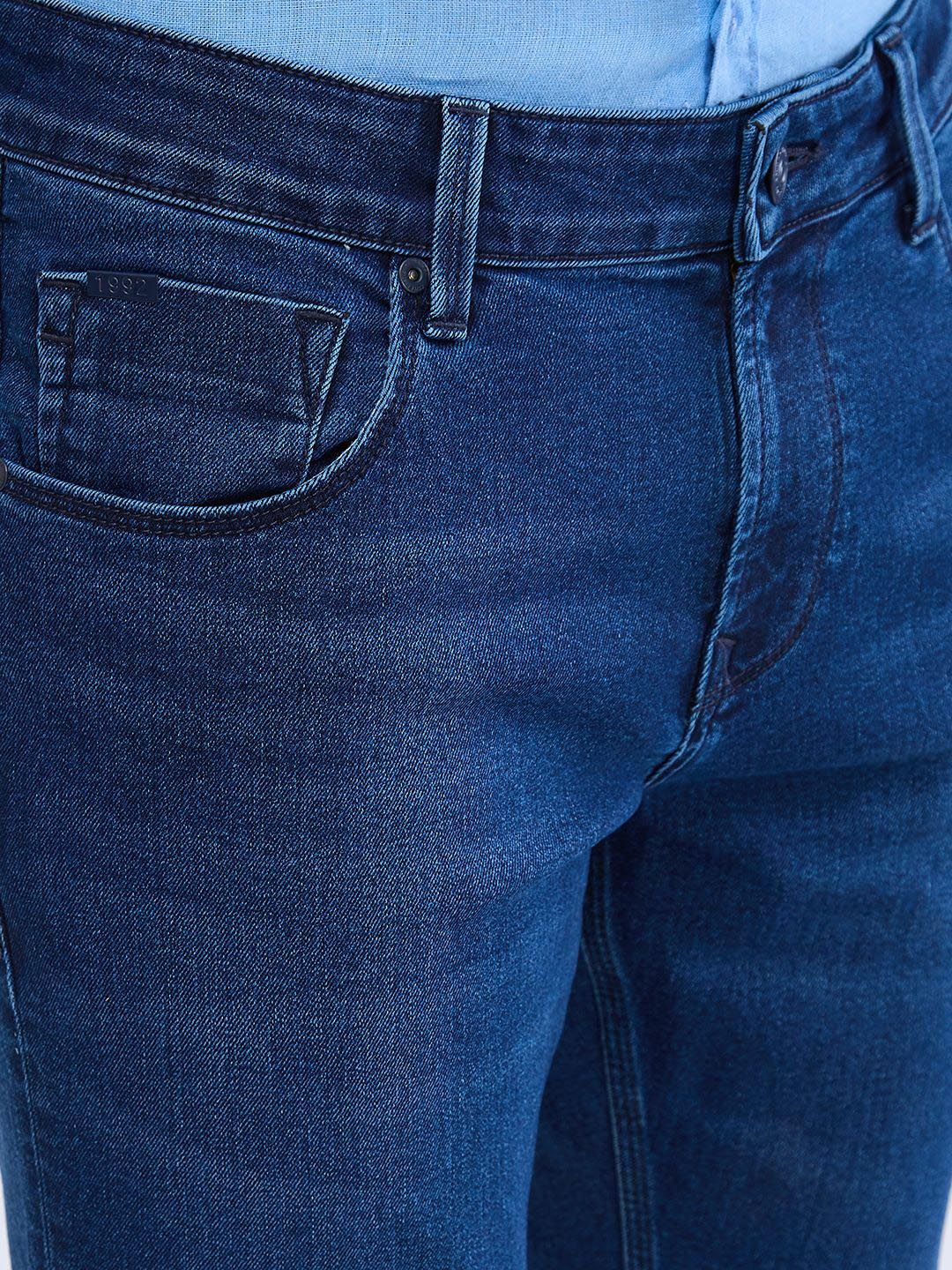 SPYKAR Men Slim Fit Mid Rise Clean Look Stretchable Jeans