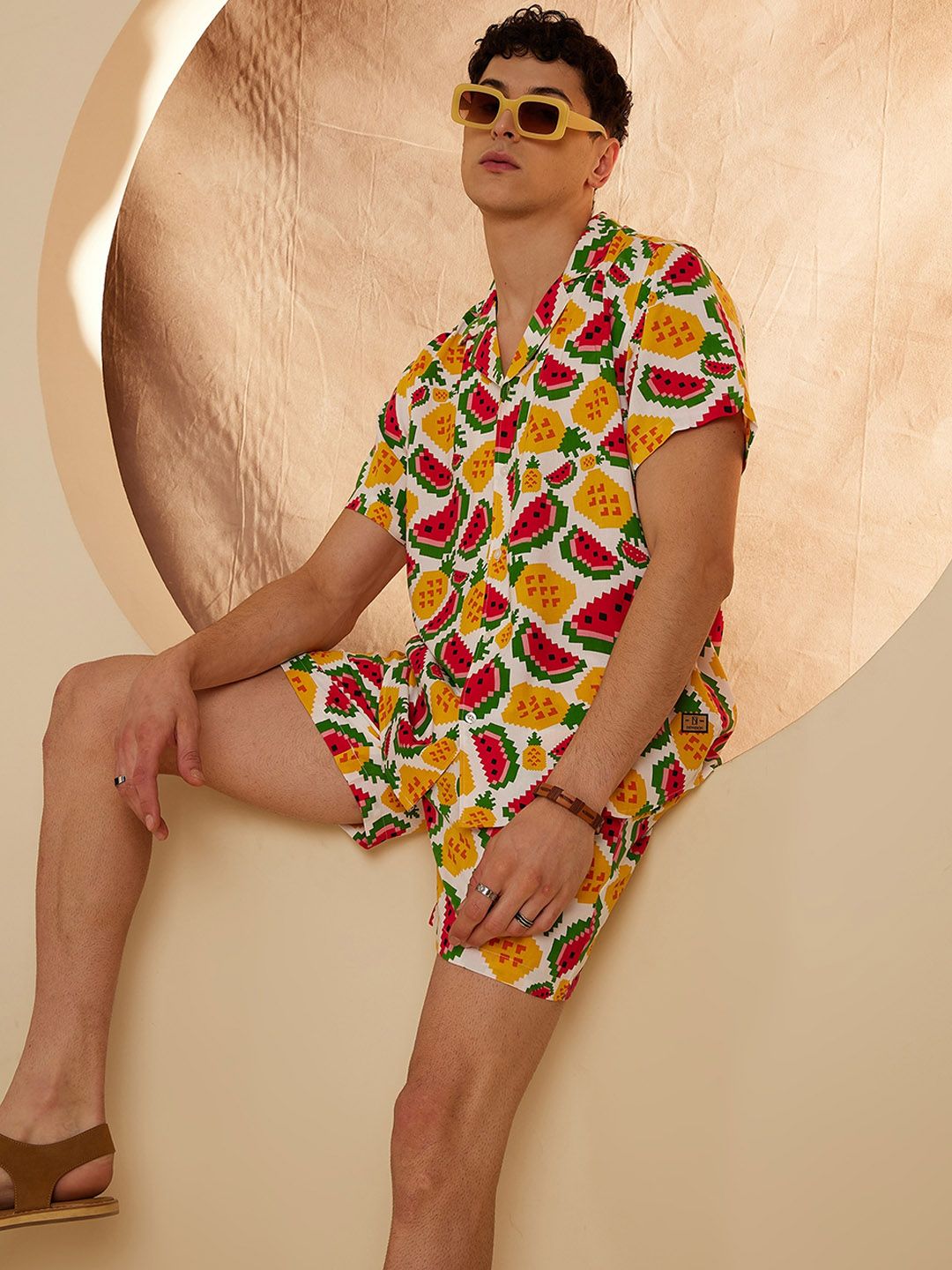 DENNISON The Vacay Mode Printed Shirt & Shorts
