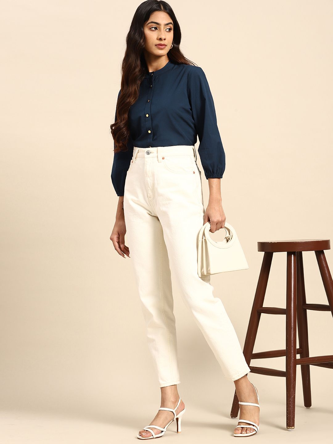 all about you Pure Cotton Opaque Casual Shirt