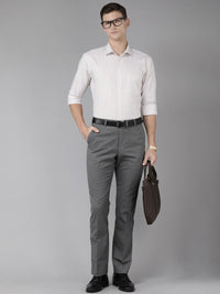 Park Avenue Men Slim Fit Vertical Stripes Opaque Pure Cotton Formal Shirt