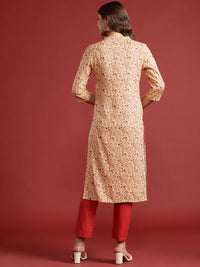 Anouk Floral Printed Straight Kurta