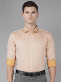 Park Avenue Men Slim Fit Micro Ditsy Geometric Opaque Self Design Pure Cotton Formal Shirt