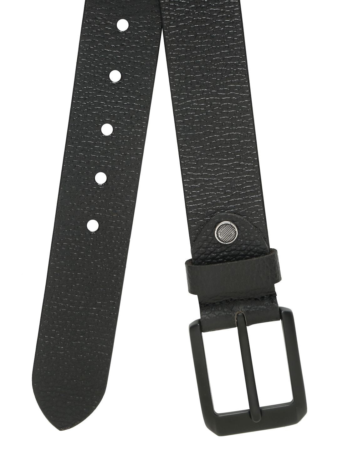 Teakwood Leathers Men Textured Leather Belt