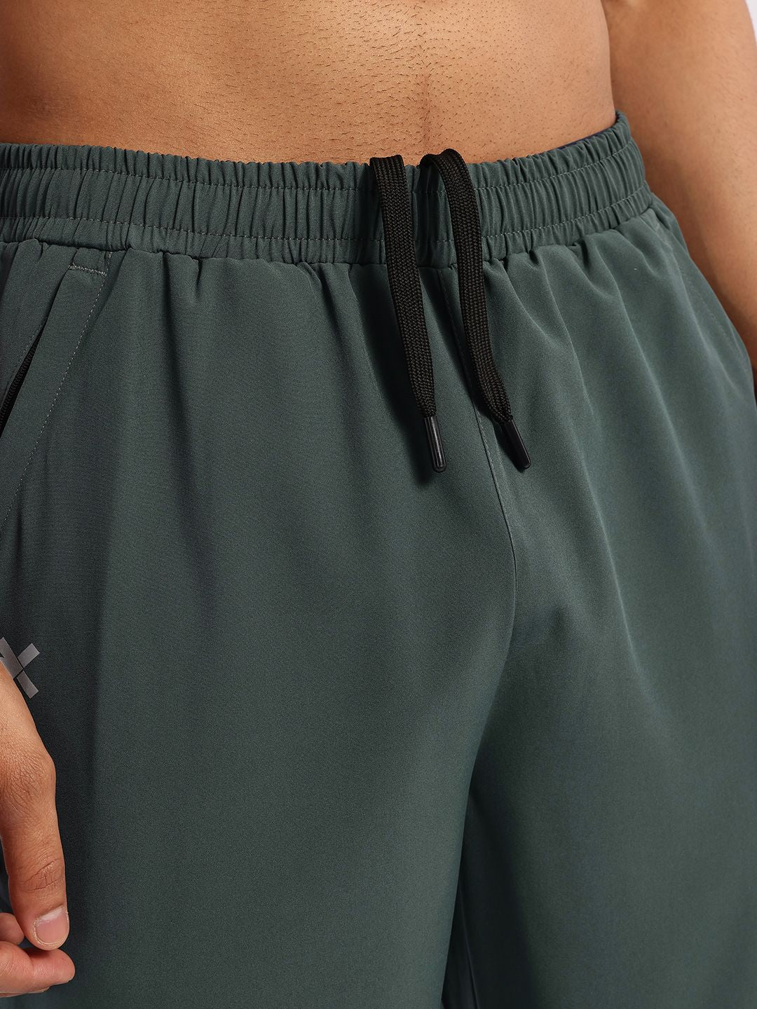 HRX by Hrithik Roshan Men Typography Print Detail Mid-Rise Rapid-Dry Running Track Pants