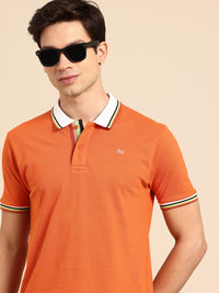 Being Human Polo Collar Pure Cotton T-shirt