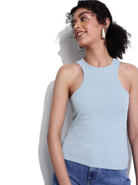 DressBerry Normcore Ribbed Racerback Tank Top