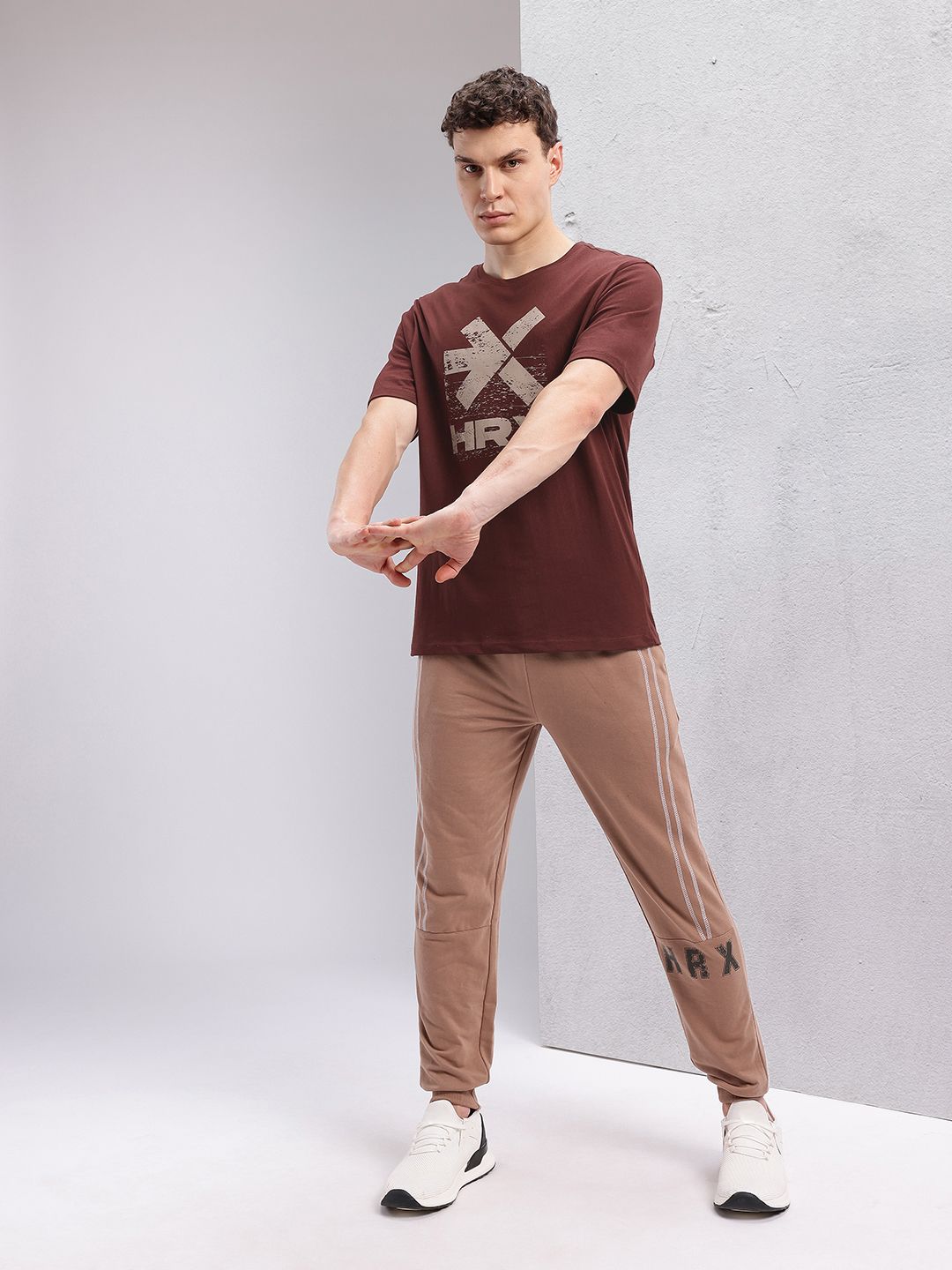 HRX by Hrithik Roshan Brand Logo Printed Training T-shirt