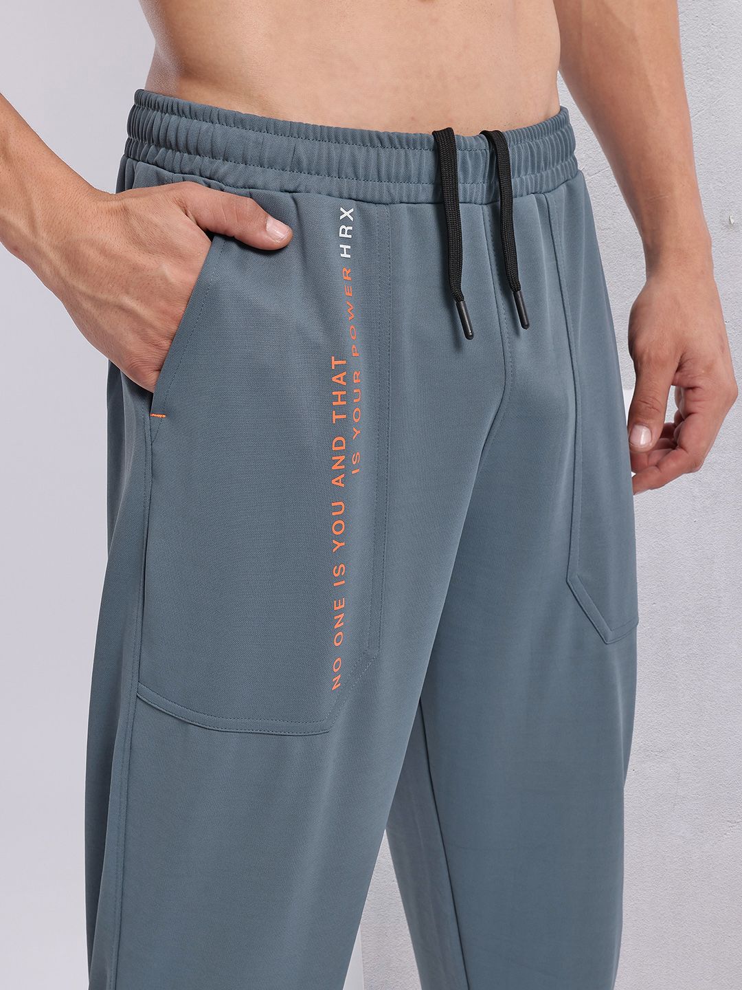 HRX by Hrithik Roshan Men Typography Print Rapid-Dry Training Joggers