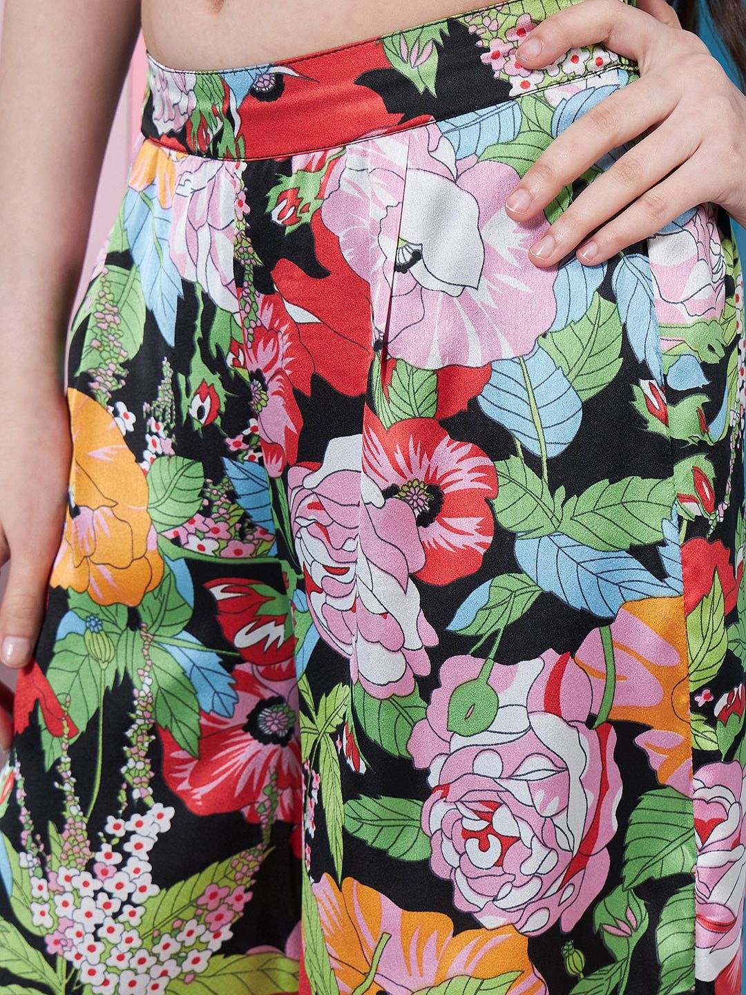 pspeaches Girls Floral Printed Top With Trousers