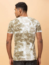 Being Human Men Dyed Raw Edge Slim Fit T-shirt