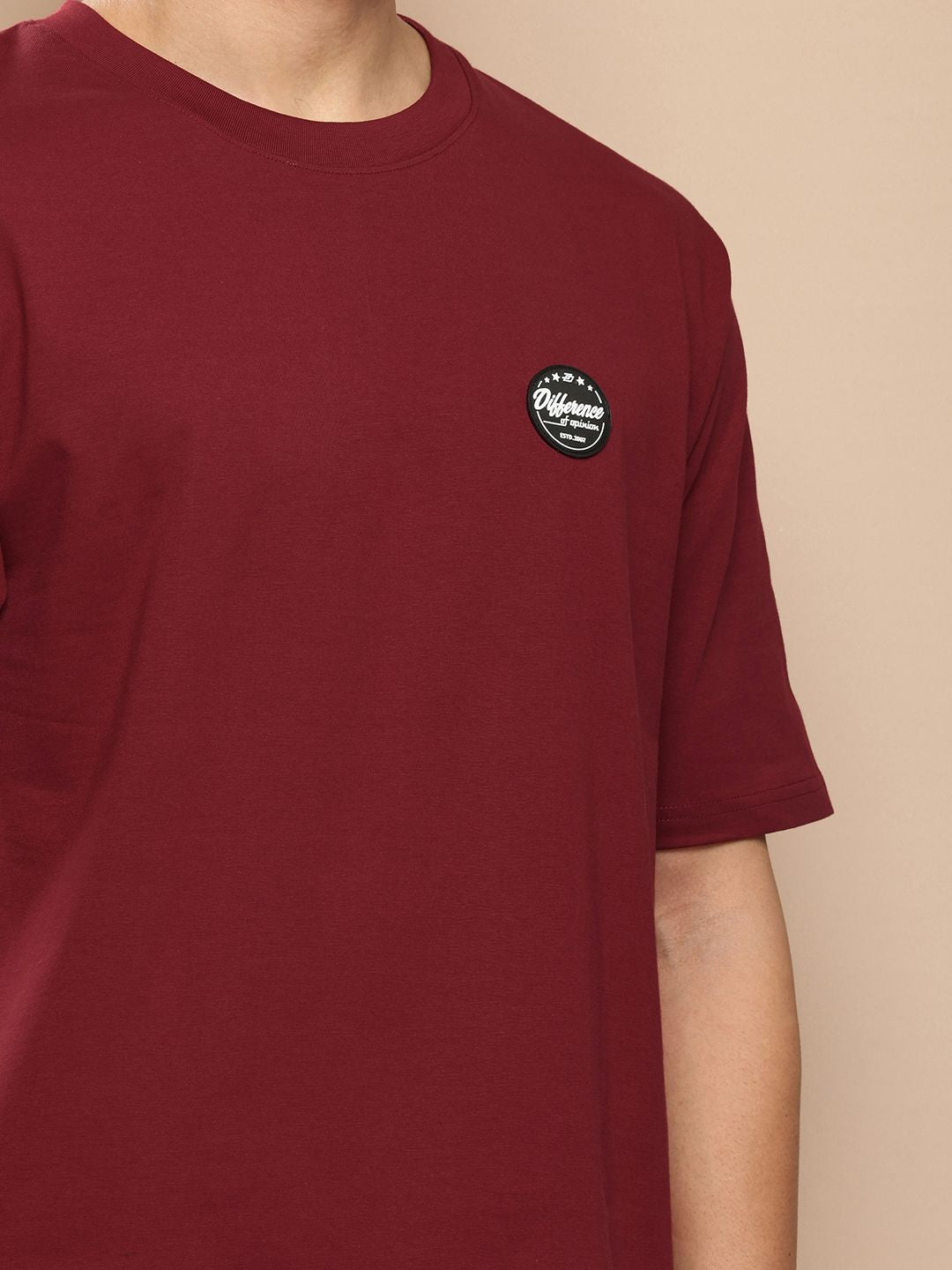 Difference of Opinion Men Printed Pure Cotton Oversized T-shirt