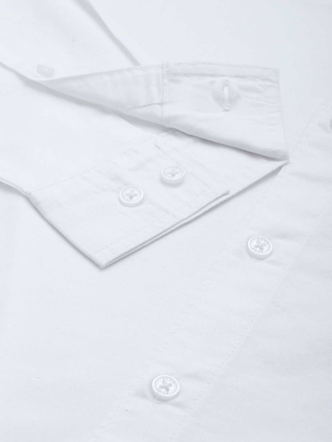 THE BEAR HOUSE Solid Slim Fit Pure Cotton Casual Shirt