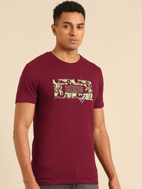 Being Human Typography Printed Pure Cotton T-shirt