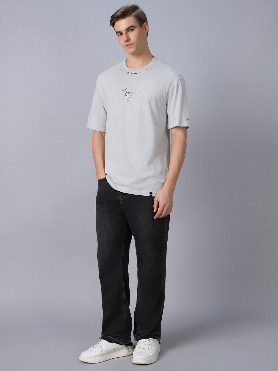 Bewakoof Orig Graphic Printed Cotton Oversized T-shirt