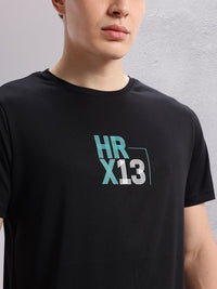 HRX by Hrithik Roshan Rapid-dry Brand Logo Print Running T-shirt