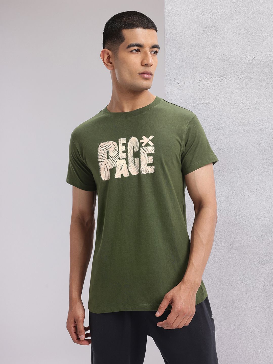 HRX by Hrithik Roshan Pure Cotton Printed Yoga T-shirt