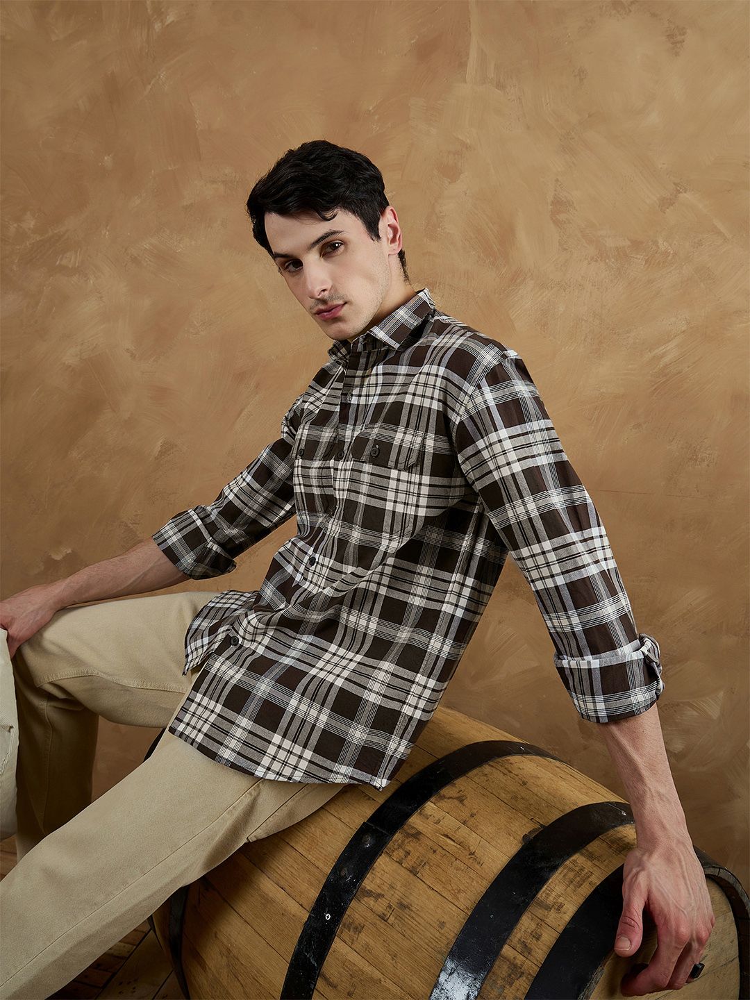 Oversized Checkered Shirt