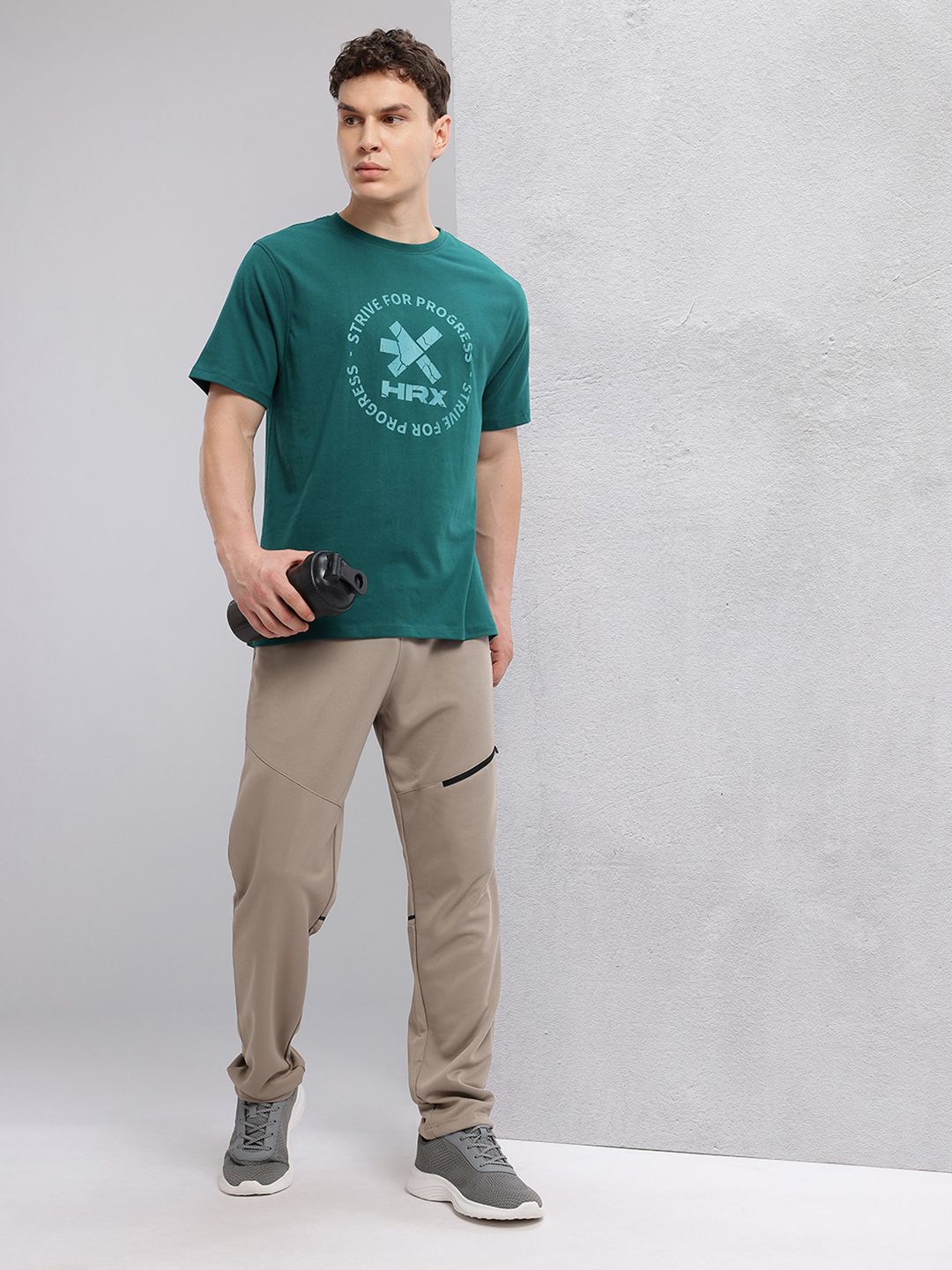 HRX by Hrithik Roshan Men Typography Printed Training T-shirt