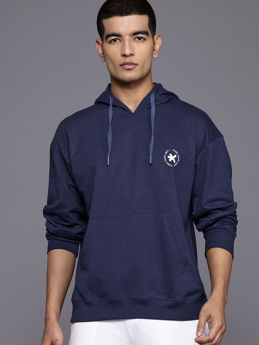 HRX by Hrithik Roshan Back Print Hooded Lifestyle Sweatshirt