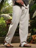 Campus Sutra Men Checked Comfort Trousers