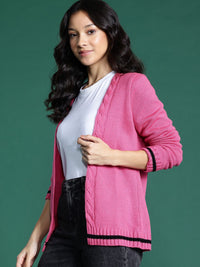 DressBerry Cable Knit Longline Cardigan