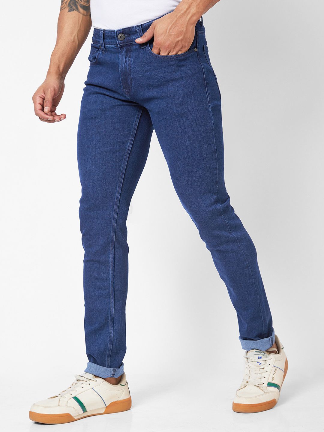 SPYKAR Men Skinny Slim Fit Low-Rise Stretchable Jeans