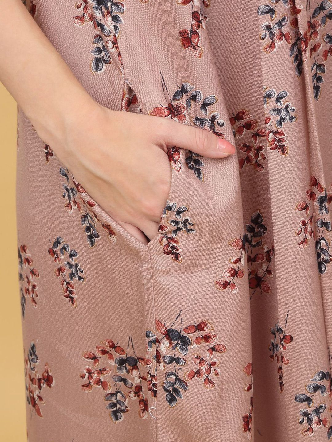 Sweet Dreams Printed pure cotton Maxi Nightdress