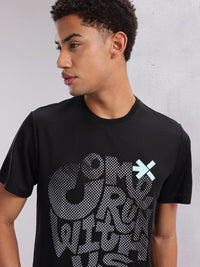 HRX by Hrithik Roshan Couple Collection Typography Printed Rapid-Dry Running T-shirt