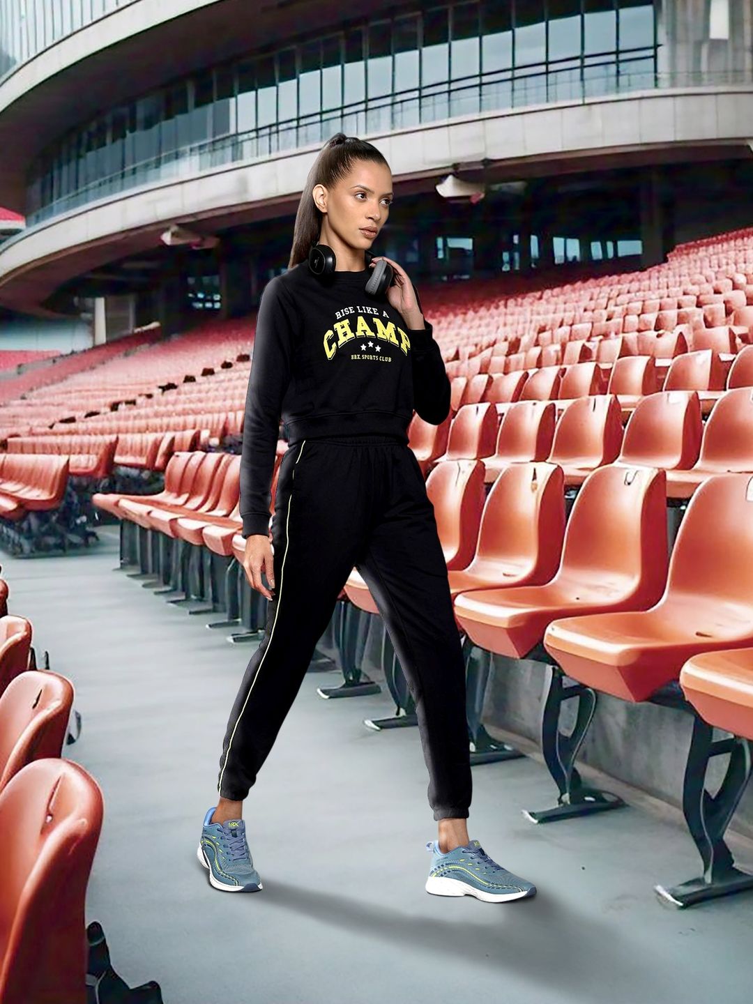 HRX by Hrithik Roshan Women Printed Lifestyle Tracksuit