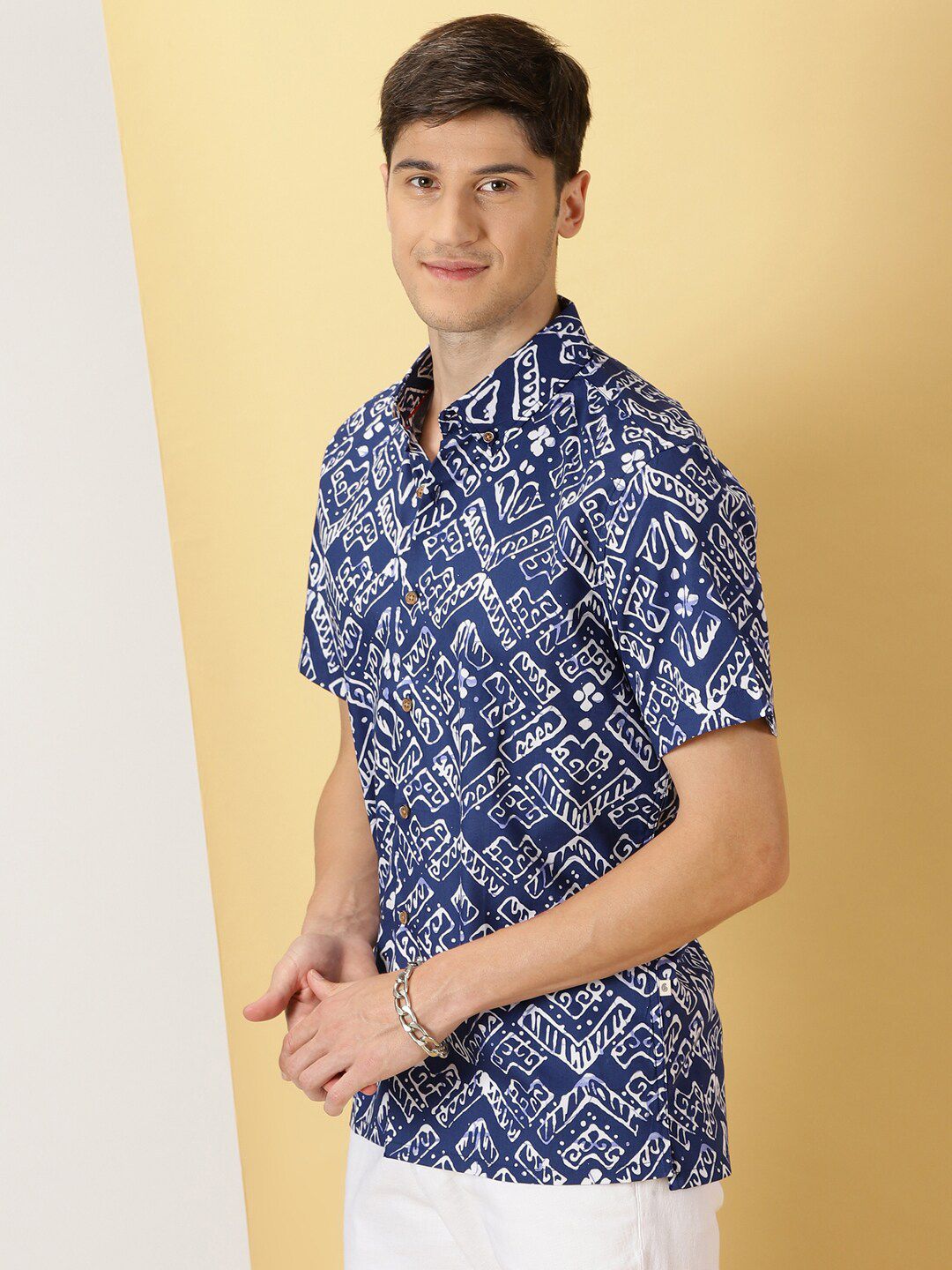 Thomas Scott Comfort Fit Floral Printed Cotton Casual Shirt