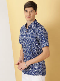 Thomas Scott Comfort Fit Floral Printed Cotton Casual Shirt