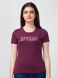 SPYKAR Women Cotton Slim Fit T-shirt