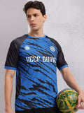HRX by Hrithik Roshan Abstract Print Colourblocked Football T-shirt