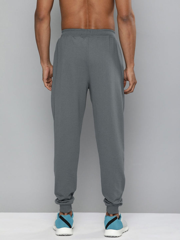 HRX By Hrithik Roshan Training Men Pewter Bio-Wash Brand Carrier Track Pants
