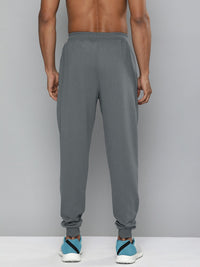 HRX By Hrithik Roshan Training Men Pewter Bio-Wash Brand Carrier Track Pants