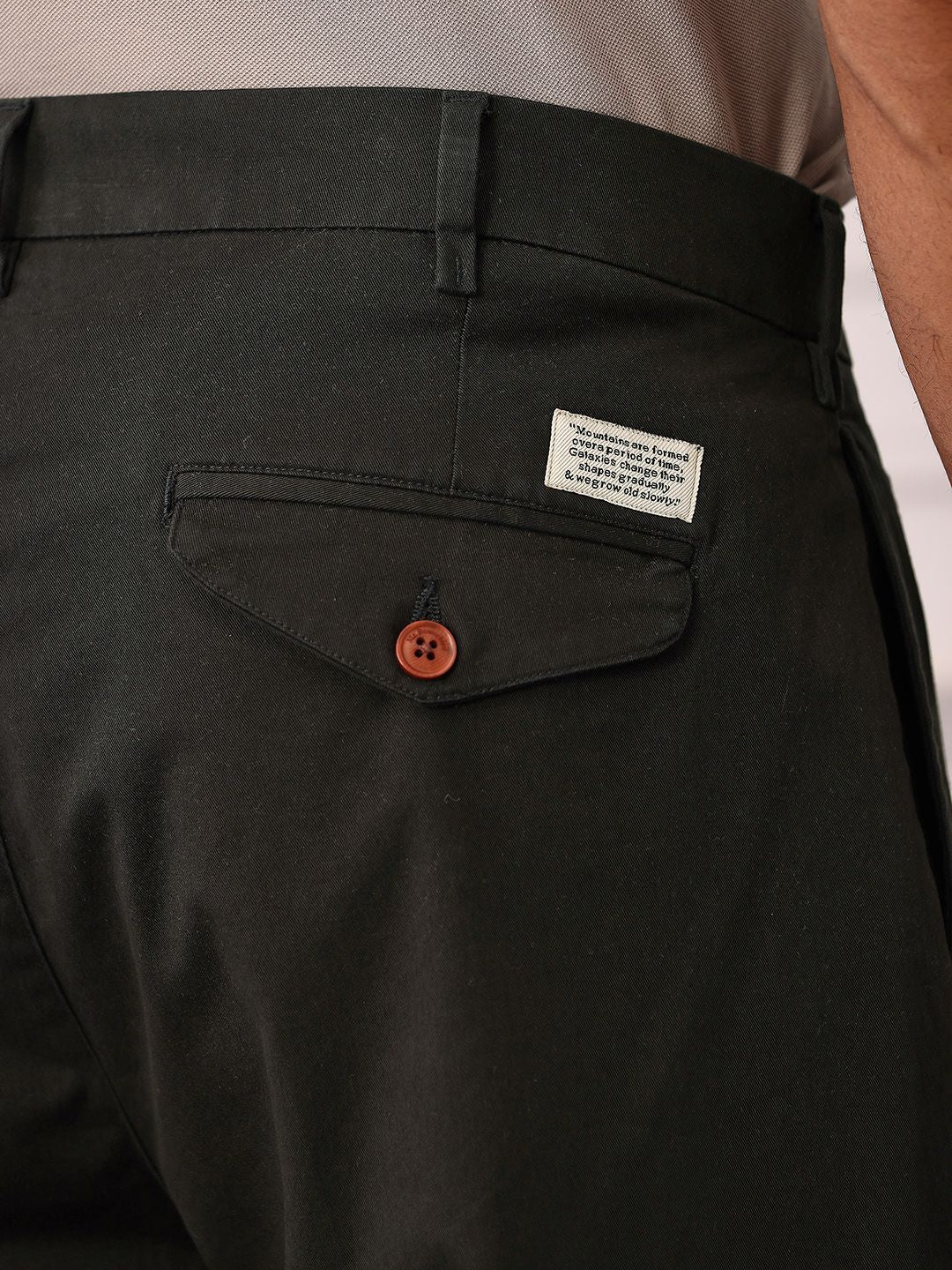 Mr Bowerbird Men Mid-Rise Liberal Fit Heritage Trousers