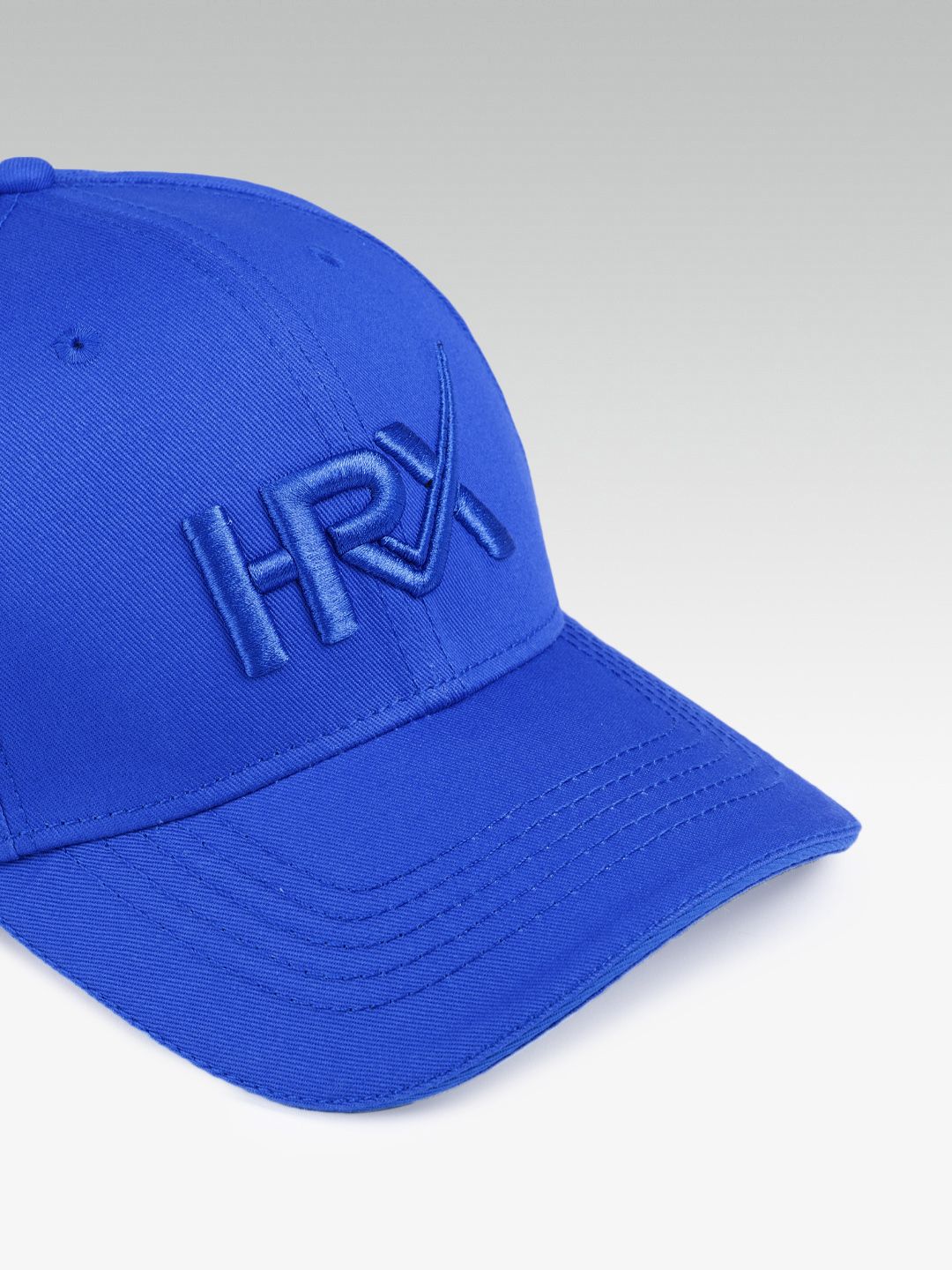 HRX by Hrithik Roshan Unisex Blue Brand Logo Embroidered Cotton Baseball Cap